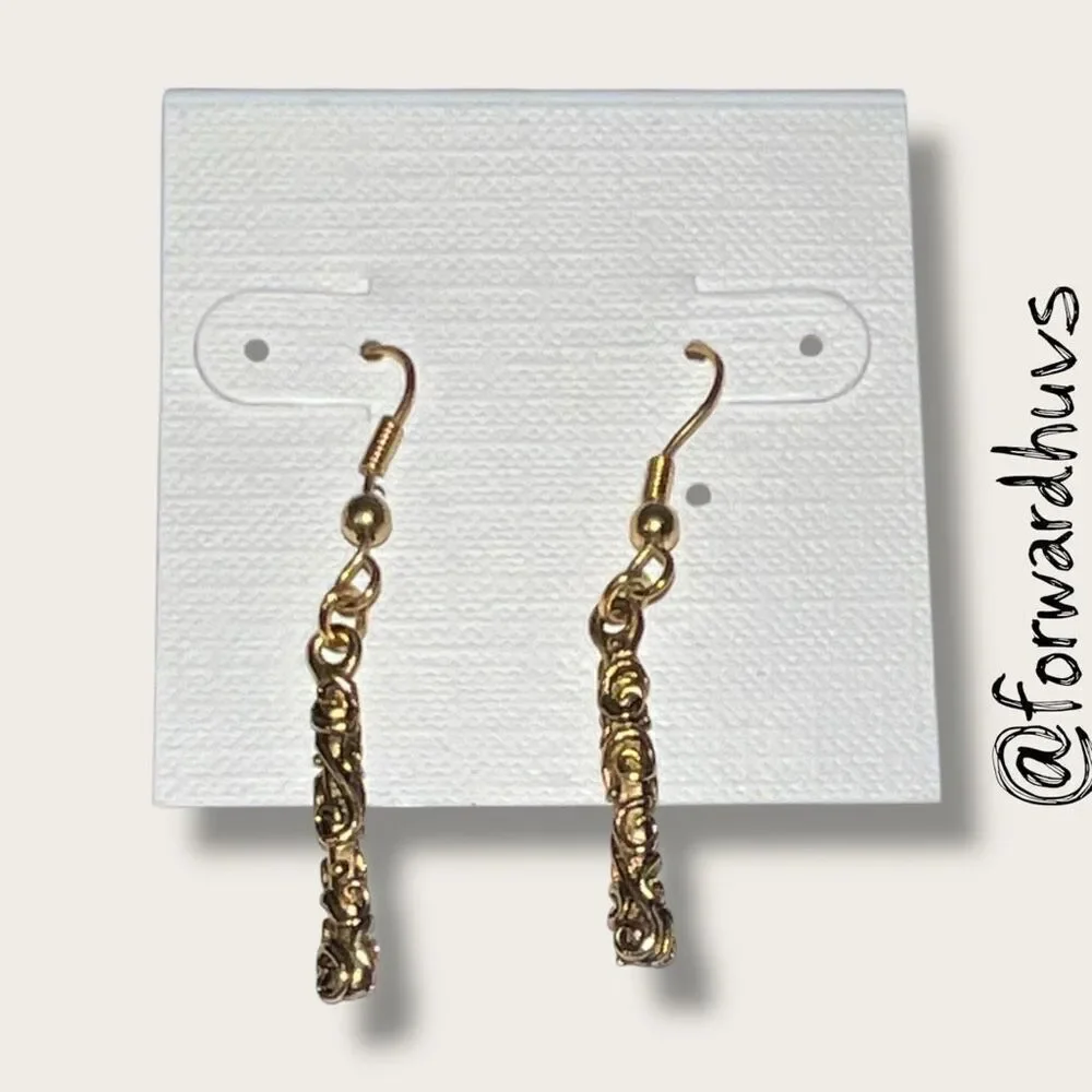 Bundle Sale 3 for $15 | Copper-Tone Dangle Earrings